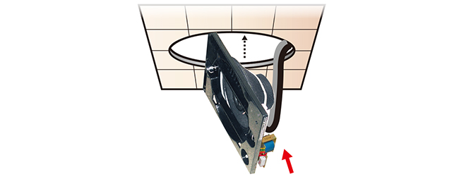 天井スピーカ取り付け方